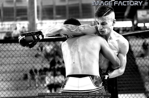 2022-05-07 Milano in the Cage 8 01563 Stefano Baumgaertner-Stefano Manna - MMA 72kg